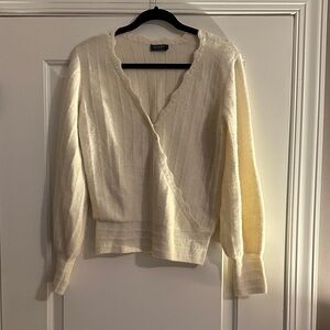 Vineyard Vines Cream V-Neck Sweater